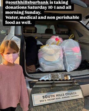 Christine Lakin Instagram - A snapshot of what the last 5 days have felt like. Tragic loss for so many folks we know and so many others. Abject anxiety followed by momentary relief and a meal  at a neighbors house and then new panic at another fire, another tragedy. Constant fire app watch. Checking on friends. Sleepless nights. Crying in bathrooms and presenting normalcy for our kids. Packing and repacking a dozen times. We pray the worst is over but we stay prepared for anything. And we are the lucky ones. 

Thank you for the love and for those of you who have checked in on us, cooked for us while we had no power, gave deep hugs and prayed for us and for so many others. I can’t accurately put into words how devastating this feels. 

For now we try and do what we can to help those around us. Some resources for what you can do for those who have asked:

*Become a Red Cross Volunteer- shelters need volunteers right now (application link in bio)
*Donate to @lafdfoundation - non profit organization that directly benefits the LAFD
*Donate to @garrymarshalltheatre - non profit theater who has opened its doors as a community donation center 
*Shop the Love Angeles Collection @bffsandbabes directly benefiting @baby2baby (in collab with @jenniferlovehewitt)

Stay strong LA ❤️ We’ll get through this.