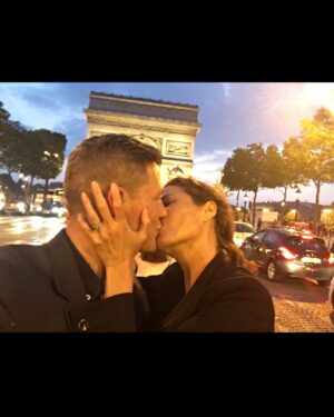 Christy Turlington Instagram - Happy Belated Birthday to my “Silver Fox” who puts ALL my gray hairs into perspective.  And Happy Day to my Valentine, though we are not celebrating together you know you are the only romantic love that ever truly mattered…💗💗💗