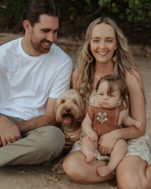 Cleo Massey Instagram - 13 years together and 3 years married today. 🤍🌛 I am absolutely in love with you and in love with the life and family we’ve created. 👶🏼🐶 I pinch myself everyday. 🍀

Photos by the amazing @emmatianphotography