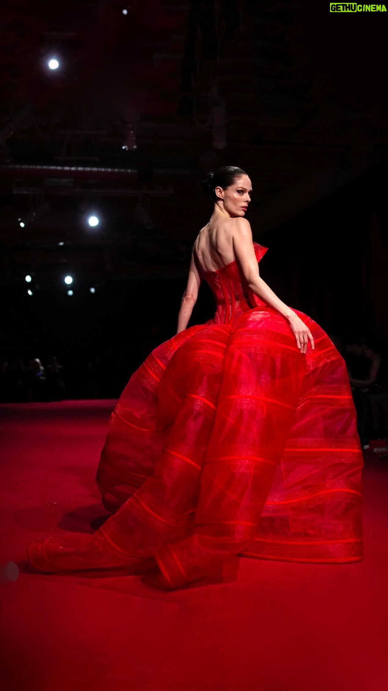 Coco Rocha - 11K Likes - Three looks, one runway, and a sea of red! ❤️🔥 Walking for @csiriano is always a dream, but closing the show in that final gown? 💃 Pure magic. Thank you, Christian, for another unforgettable night. #ChristianSiriano #NYFW