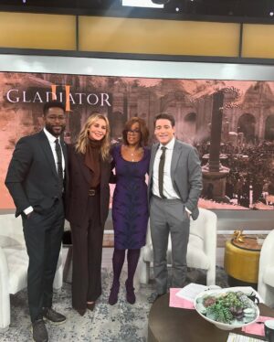 Connie Nielsen Instagram - @gladiatormovie is out TODAY!!!! New York screenings, @gq party, @kellyclarkson who rocked, @cbsmornings thank you all for the love. To all the fans (who stood in the rain) - thank you for showing up for us❤️❤️❤️