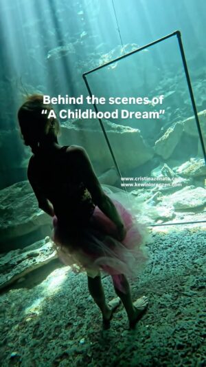 Cristina Zenato Instagram - The Childhood Dream.
There's something intangible and unknowable about our dreams. They can be considered elusive. Pursuing a passion is tough, especially when we are cautioned about the physical, but even more so social, financial, and amotional negative consequences if we keep seeking out our passion instead of a more stable situation.
This cautionary advice often comes from well-meaning friends and family, who worry about our well-being and future stability.
I had a childhood dream of being an underwater scuba ranger with sharks for friends, roaming the sea telling people what to do and not to do (and not having my mom tell me to get out of the water).
With this image, I wanted to represent the child looking at her future self, the realization of a dream most deemed impossible and unattainable. I also wanted to celebrate the road that took to realize the dream, as it wasn't a straight, clear one but one of many winding passages, blocked ways, interrupted bridges, sprinkled with piles and piles of failures. It was the resilience in the face of these challenges that made the journey worthwhile.
Childhood dreams are not just amazing, they are a source of joy and inspiration. We should follow, keep, and celebrate them. However, we should also understand that they do not materialize just because we want them to; they materialize because we make them happen.
It's important to understand that achieving a childhood dream often requires sacrifices.
These sacrifices are different for each one of us and we are the only one who should decide which price tag we are willing to pay, no one else.
The video and final image are by the amazing @kewinlorenzen who understands and with whom I share the dream, the journey, and the sacrifices.
With @isotta_underwater_housings @scubapro 
Dress outsourced at @hsgb_second_chance_shop in support of @humanesocietygrandbahama