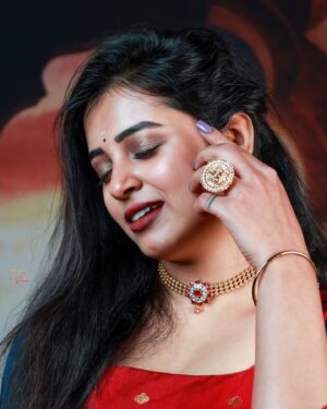 Deepthi Rajendra Instagram - 👗 @chettinad_sarees 
💍 @fineshinejewels 
💄 @radhika_makeover_66 
📸 @epkarthickphotography