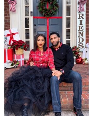 Denyce Lawton Instagram - Happy Holidays Everyone!!! Our FIRST Christmas as The GRASTI’s!!! 🥰😍 We’ve had the fun of being able to celebrate Christmas in Atlanta, Miami and now Los Angeles !!! Sharing some of our Holiday Cards that we only shared with Close Family & Friends over the years 🥰🥰 

NOTE : To those who aren’t able to feel joyous or celebratory right now during the holidays… my deepest love and thoughts are with you and your family as you endure what you’re experiencing! Wishing EVERYONE more love, light, prosperity, great health, wealth, joy, compassion, self love & healing !!! 🫶🏽🫶🏽🫶🏽

♥️ The GRASTI’s #GrastiEverAfter Denyce, Eban, Kimchi & Mochi #MerryChristmas #Christmas2024