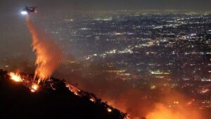 Diana Nyad Instagram - When the fires started raging Tuesday, I was like most of you, a witness to uncontrollable tragedy. I sat in my comfortable home, filled with empathy for those running for safety. Early evening yesterday, a wind shift brought a new “Sunset Fire” over the Hollywood Hills and heading south toward where Bonnie and I live. We packed important papers, filled the car with gas. I walked around my home, where myriad moments of photographs and wall murals shocked me into imagining how I might start all over, if I were to come home and find rubble, as many people here are experiencing now. The scare is over for us in this area now, but the commitment to somehow help these folks who have lost so very much runs deep. Let’s research what we all can do for them, shall we?
