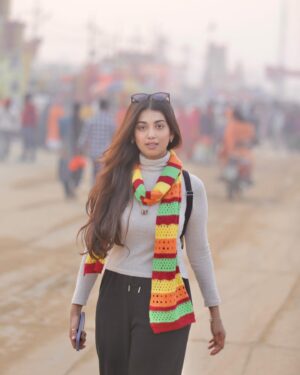 Digangana Suryavanshi Instagram - Once in a lifetime experience! Har Har Gange! Har Har Mahadev! 🙏🏻. 

#diganganasuryavanshi #digangana #mahakumbh2025 #mahakumbh