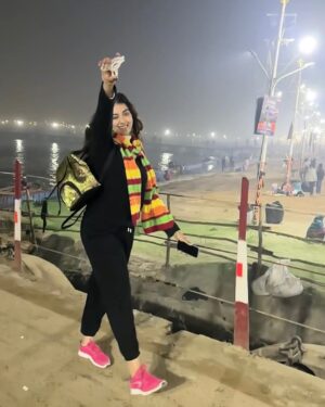 Digangana Suryavanshi Instagram - Once in a lifetime experience! Har Har Gange! Har Har Mahadev! 🙏🏻. 

#diganganasuryavanshi #digangana #mahakumbh2025 #mahakumbh