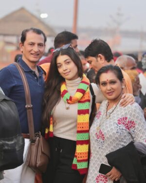 Digangana Suryavanshi Instagram - Once in a lifetime experience! Har Har Gange! Har Har Mahadev! 🙏🏻. 

#diganganasuryavanshi #digangana #mahakumbh2025 #mahakumbh