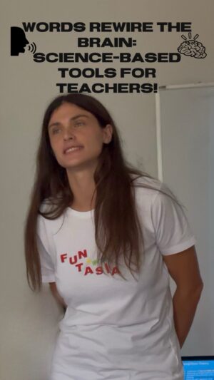 Elisa Sednaoui Instagram - We see linguistic intelligence, informed by neuroscience, as one of the most powerful aspects of our Funtasia teacher professional development training. Becoming aware of the words we use can reshape how we relate to ourselves, strengthen connections with others, and build a growth, solution-oriented mindset. Words are powerful because our brains react by releasing hormones. Picture a world where teachers pass this science on to kids early on— it’s dopamine you’re feeling just thinking about it.
Why wait until adulthood to start using this tool?

#TeacherTraining #Neuroscience #LinguisticIntelligence #GrowthMindset #Funtasia