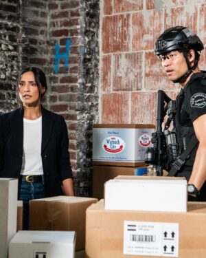 Emily Alabi Instagram - When your passion for helping others and commitment to seeking the truth conflict with your love life, things get messy. 🫣

Tan and Olivia are back in action!

Written and directed by these two amazing individuals, @ameliasims and @boxerbray10 🎬

Thank you for your vision, direction, and love.

Tune in tomorrow night at 8pm on CBS! 💥
#swat #cbs 

📸 @davinophotostudio