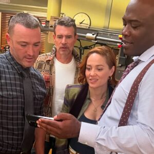 Erika Christensen Instagram - Watching the Tyson fight in the middle of a long work night!   life   life   life