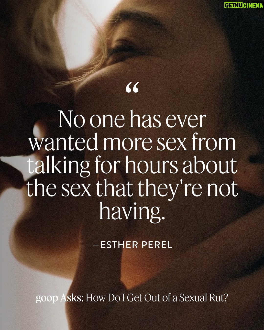 Esther Perel - 34.4K Likes - @estherperelofficial (renowned psychotherapist and best-selling author) shares how to reignite desire in long-term relationships and start tapping into new erotic possibilities. Link in bio for her tips.