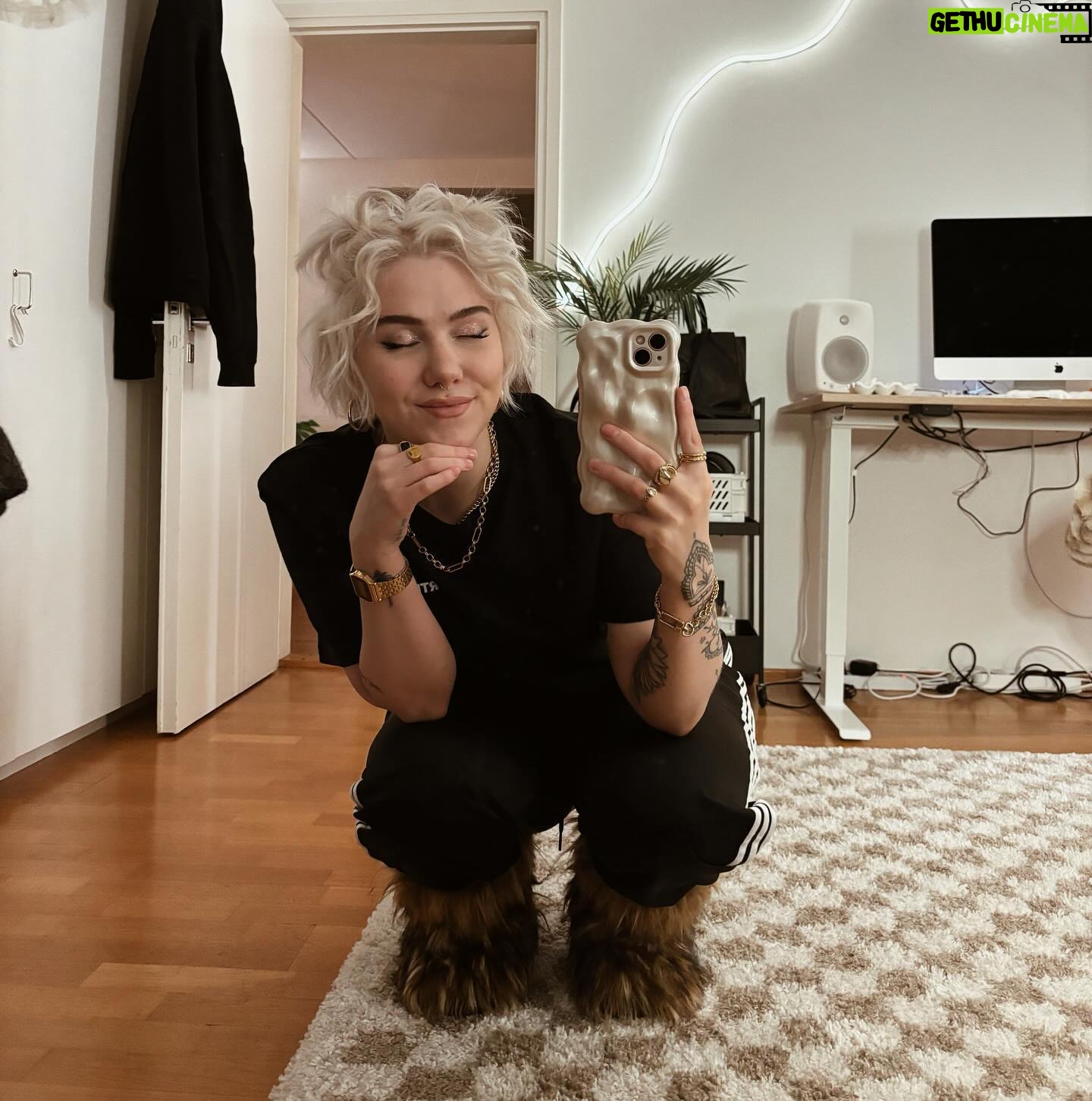 Evelina - 5K Likes - - tänä vuonna mä kasvatin/kasvatan siilin pois ja heti ku hiukset menee söpösti kii oon tosi ilonen!
- päällä työpaita, heti infoa pöytää
- tykkään isoista ja pörrösistä kengistä, tulee itelle semmonen olo ku oisin fantasiahahmo
- jee tänää saa avaa joulukalenterin!!
- johtosotku pöydän alla sos