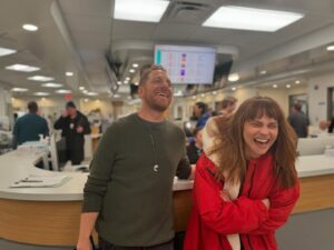 Fiona Dourif Instagram - A terrific thing about my new job is working with @zelmankevin . We met 20 years ago as PA’s on Deadwood. Today, he ran the set, and I am regular cast. Everyone is delighted, okay?