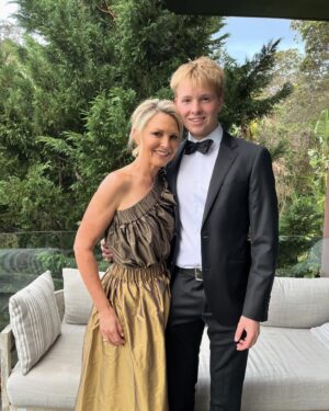 Georgie Gardner Instagram - While I might have lost the battle for height, I’m a winner when it comes to the pride and joy I have right now!! School done, a graduation ceremony tonight, a few little exams to sit & then off he soars into the big wide world! Congrats Gus, so incredibly excited for you, love you to the moon & back xx