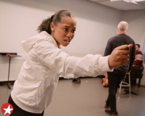Hailey Kilgore Instagram - They're coming to Broadway! Have a peek inside rehearsals for HADESTOWN's newest Eurydice, Orpheus and Hades: Hailey Kilgore, Carlos Valdes and Tom Hewitt.

For tickets, visit the link in our bio!

📸: @michaelah.jpg 

#hadestown #broadway #musicaltheatre #haileykilgore #carlosvaldes #tomhewitt #rehearsal
