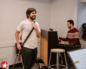 Hailey Kilgore Instagram - They're coming to Broadway! Have a peek inside rehearsals for HADESTOWN's newest Eurydice, Orpheus and Hades: Hailey Kilgore, Carlos Valdes and Tom Hewitt.

For tickets, visit the link in our bio!

📸: @michaelah.jpg 

#hadestown #broadway #musicaltheatre #haileykilgore #carlosvaldes #tomhewitt #rehearsal