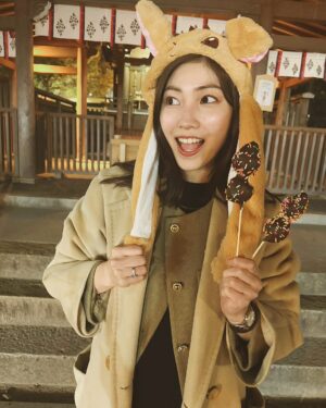 Haruka Tateishi Instagram - あけましておめでとうございます🎍✨

今年も皆さんが笑顔溢れる一年になりますように🐍💓

今年もよろしくお願いします🔥🔥

おみくじ大吉でなかった🥲💓

#happynewyear #2025