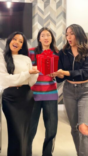 Haven Everly Instagram - But real talk, what we tryna get for Christmas this year? 🎁🎄

#friendship #secretsanta #holidayhumor #comedyreels #giftexchange #relatable #reels #debbhavenandell
