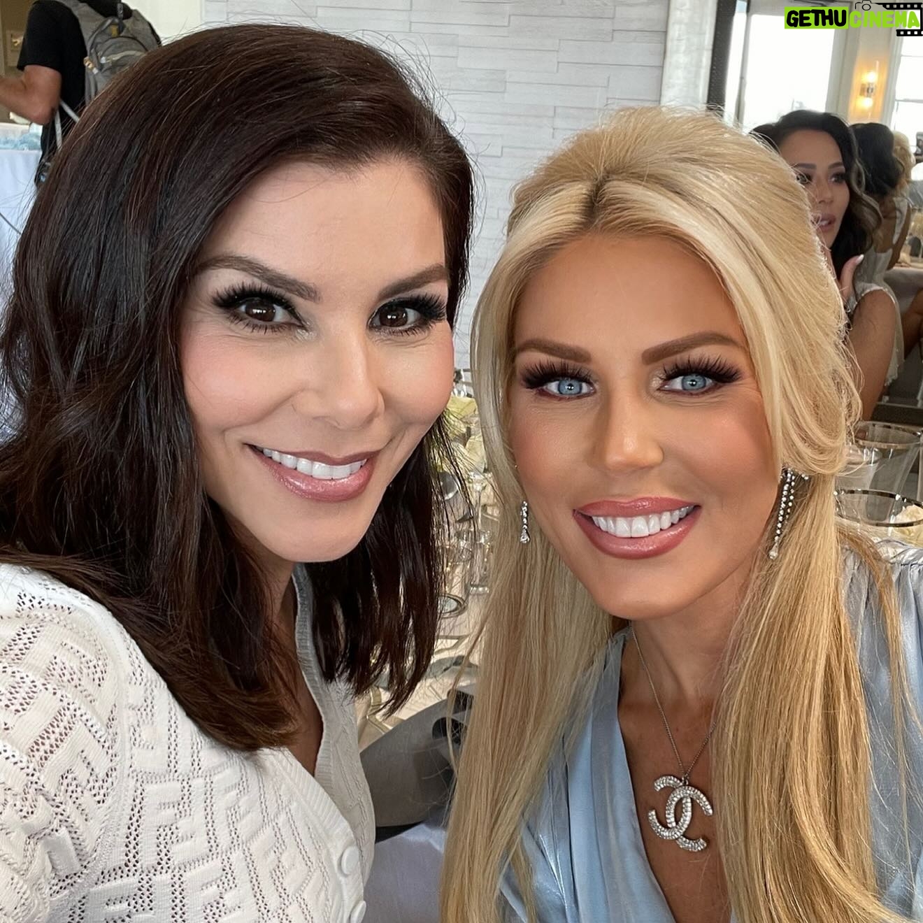 Heather Dubrow - 45.7K Likes - Welcome Back @gretchenrossi ! Swipe for some fun memories… and some bad hair 😂😂😂 #RHOC19 And away we go…
