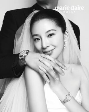 Irene Kim Instagram - BRIDE MODE…officially in print! 👰🏻‍♀️💕

Beyond excited to share our @MarieClaireKorea Wedding February covers with @AudemarsPiguet 🤍 

Endless gratitude to the amazing team for making this moment so magical🥺
Editor in Chief: @fashionyk
Photographer: @photokyj80 
Fashion Editor: @_woory_
Features Editor: @lejetorial 
Brand Communications: @bing_________9 
Hair: @ksw7789 
Makeup: @e_bom 
Styling: @soorink 
Styling Assistant: @woojxxg 

AND the biggest shoutout to my forever Valentine…not just for putting up with me, but for having to make an official debut as a hand & back model!🤣 You absolutely nailed it🤭❤️

#AudemarsPiguet #오데마피게