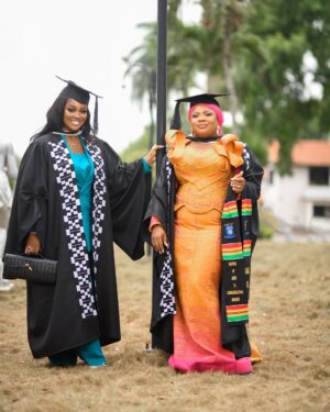 Jackie Appiah Instagram - The journey was worth every step! I am overwhelmed with not just gratitude but joy, as well. To everyone who believed in me, stood by me, and cheered me on, thank you from the depths of my heart. 

 #MastersDegree #CommunicationStudies #UniversityOfGhana
Styled by @bveystyling 
Suit @attoandoh 
Hair @_graceaj 
Makeup @quincyblaq_gh 
Photography @chocolate_shot_it 
2nd photographer @scuby_studios