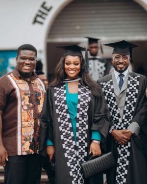Jackie Appiah Instagram - The journey was worth every step! I am overwhelmed with not just gratitude but joy, as well. To everyone who believed in me, stood by me, and cheered me on, thank you from the depths of my heart. 

 #MastersDegree #CommunicationStudies #UniversityOfGhana
Styled by @bveystyling 
Suit @attoandoh 
Hair @_graceaj 
Makeup @quincyblaq_gh 
Photography @chocolate_shot_it 
2nd photographer @scuby_studios
