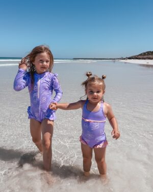 Jade Mead Instagram - Days like this 🌊☀️ We’re so blessed to have beaches like this on our doorstep 🫶🏻

Wearing our gorgeous new matching swim from @ceaceaswimwear 🐚💜

#summer #beach #perth #matchingswimsuits #matchingswimwear #mamaandmini #perthmums