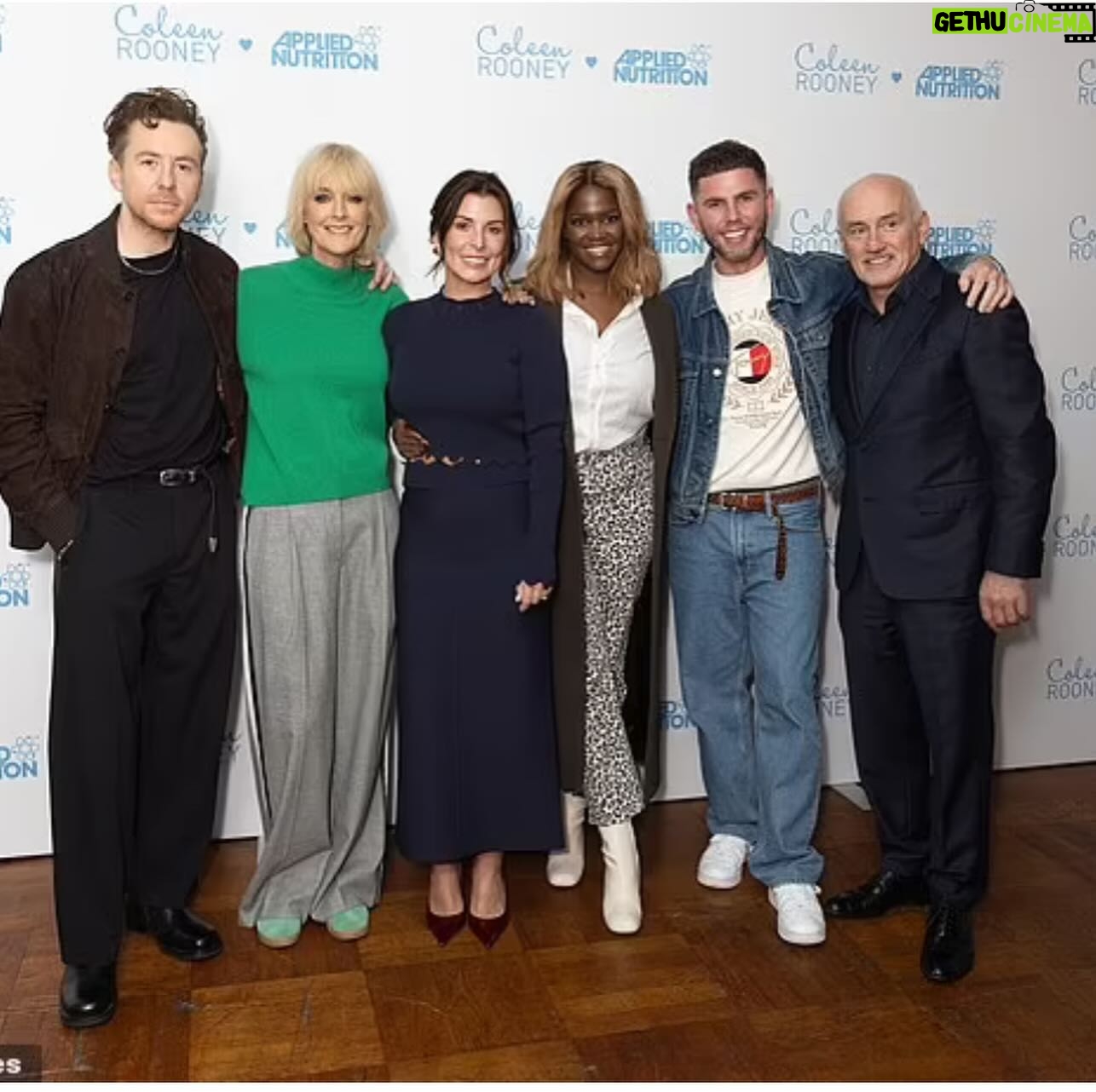 Jane Moore - 4.3K Likes - My week in pictures…
1. Met up with my @imacelebrity camp mates at @coleen_rooney skincare launch for @appliednutrition 2. Not quite sure what face I’m pulling here 😂 Jumper by @cefinnstudio . 3. @loosewomen with Traitors star @livi.deane My outfit is from @lkbennettlondon 4. Opening night of @cammackltd #oliver Amazing! 5. @loosewomen pinstripe suit by @cefinnstudio
6. Babysitting my daughter’s dog ❤️. .
.
Have a wonderful weekend everyone! X