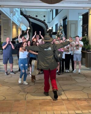 Jane Moore Instagram - Since emerging from the @imacelebrity jungle I have had an absolute ball with my girls and the rest of the families and friends. We have been to a water park, an animal sanctuary, hung out by the pool having cocktails and even had a dance lesson from Oti’s husband @mariusiepure . It’s easy to see why my jungle camp mates are such great people when they have these guys around them ❤️ My leech experience (see bra in last photo) seems but a distant memory now. If you want to read my reflections on my time in camp you can do so in today’s @thesun or click on the link in my story, but suffice to say it was wonderful from beginning to end.