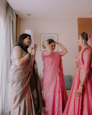 Jaseela Parveen Instagram - A heartfelt wedding day filled with gratitude, laughter, and cherished moments with friends who made every second even more special.  #lamoreweddingfilms