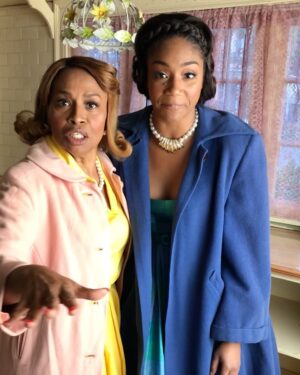 Jenifer Lewis Instagram - HAPPY BIRTHDAY FUNNY GURL @tiffanyhaddish !!! 🎉🎉🎉 #flashback to the making of @todrick ‘s “Forbidden”
*
*
*
#TiffanyHaddish #TodrickHall #Forbidden #tbt #HappyBirthday #Twerk #JeniferLewis #TheMotherOfBlackHollywood #InTheseStreets
