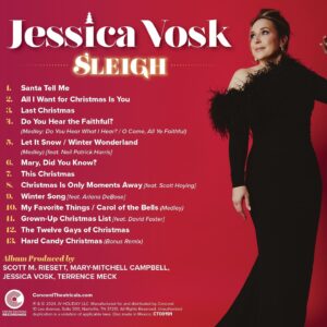 Jessica Vosk Instagram - Here she is world: And honey! I think it’s a SLEIGH! This has been my largest undertaking yet, and it’s taken the entire year to bring her to you officially on November 15th—however, I hate waiting to open gifts, so SANTA TELL ME is officially available TODAY to stream and download…Pre-save the whole album now with the link in my bio—(and we haven’t even talked about the guests yet…swipe to check out the song list and the incredible people I have the honor of sharing this with.)

Ps: wait until you see the BTS for The 12 Gays of Christmas. 🎄 

#concordtheatricalsrecordings #christmas

📷: @jennyandersonphoto