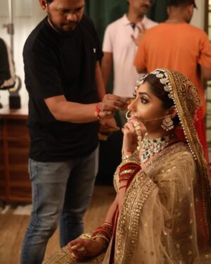 Jia Mustafa Instagram - BTS #mangallakshmi 🎦♥️

📸 @narengajara