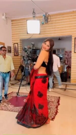 Jinnie Jaaz Instagram - Systummm @elvish_yadav 

#systummmmm❤️🔥 #saree #elvishyadav #fukrainsaan #elvisharmy