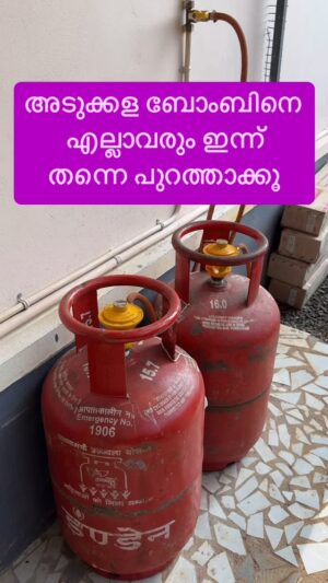 Jinsha Basheer Instagram - അടുക്കള ബോംബിനെ എല്ലാവരും ഇന്ന് തന്നെ പുറത്താക്കൂ 😳

#lpg #gas #gascylinder #home #homedecor #kitchen #kitchendesign #kitchenideas #hometour #cookinggas #kitchendecor