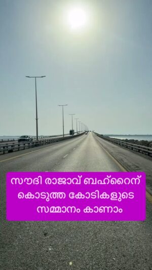 Jinsha Basheer Instagram - സൗദി രാജാവ് ബഹ്റൈന് കൊടുത്ത കോടികളുടെ സമ്മാനം കാണാം 🔥🔥

#bahrain #saudiarabia #kingfahadcauseway #baharaintrip #bahraintravel #bahraintourism #bahraintours #instagood #viralreels #viralvideos #trendingreels #trendingnow