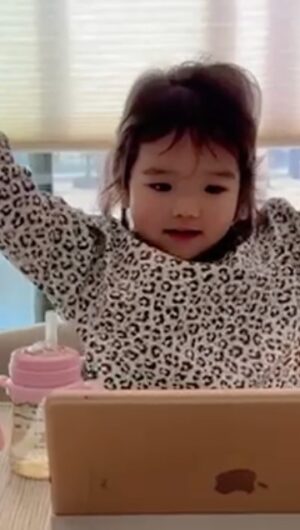 Judy Joo Instagram - Tackle your day with Yuna’s “Go! Go! Go!” attitude!  Hope she makes you smile!! 😊 
.
I’m totally obsessed with my niece!  @nylajoo 
Go! Yuna! Go! 
.
#toddler #korean #japanese #babiesofinstagram