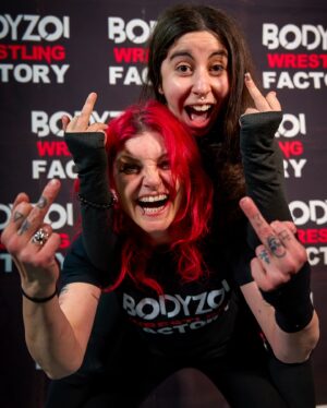 Julia Hamer-Bevis Instagram - I tried to be as badass and I miserably failed. Thank you @sarayaknight1910 ❤️

@bodyzoi_wrestling_factory 🤼‍♀️
@_alexrebstock 📸

#Saraya #ProWrestling #ProWrestler #womenswrestling