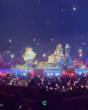 Kanchi Kaul Instagram - Attending Coldplay for the second time… but THIS!!! ✨💫 The stadium, the music, a hundred and fifty thousand voices united in song and love … the VIBE … the energy —absolutely magical. 🌟 We got fixed, the lights guided us home, but sharing this surreal experience with MY UNIVERSE 🌎 my  not-so-littles , made it euphoric, overwhelming, and truly one of the best days of our lives. ❤️💙 YES !  The core memory had to be made with them ❤️‍🔥
And Im so Proud that the most unforgettable concert of my life happened right here in INDIA! 🇮🇳 A place that somehow always felt a bit underwhelming for moments like this—until last night. 🌌 THE STADIUM!!! Mammoth !! No words can ever capture the beauty of what just unfolded, the sheer magic of it all. This night will live in our souls forever 🌟❤️✨ . Coldplay, you were everything! 🎶✨💖 26.01.2025 Ahmedabad.  #coldplaycorememory #theadventuresofAI #musicofthespheres #coldplayindia #skyfullofstars #myuniverse #republicday