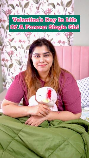 Kanisha Malhotra Instagram - Welcome to a day in the life of a forever single girl! Happy Valentine’s Day… now excuse me while I cry in the corner

#SingleLife #ValentinesDay #ForeverAlone #ComedySkit #FunnyReels