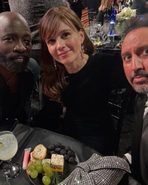 Katja Herbers Instagram - Critics Choice Awards yesterday! 
Swipe for the best speech, the best guys, the dresses I didn’t wear, the poses I didn’t strike, our current new Nielsen rating (still in that top 10!), and my tired face without the glam and the lights and the dress. 

Thank you @pennylovellstylist @mollyrstern @ryanrichman @paola_quiroz27 🩷🩷🩷 
👗 @sagio_official 
💍 @sifjakobsjewellery @rommanelus 
👛 @meliebianco 
👠 @charleskeithofficial