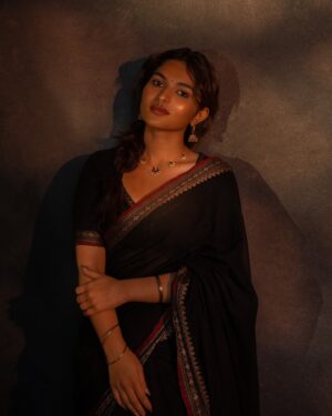 Kayadu Lohar Instagram - this is also me ☺️ 

Curated by @vijayanthirajeswar 
Make up @artistrybyolivia 
Hair @hair_by_aiswaryaraj 
Photographer @portraitsbylokesh 
Styled by: @harshikaa.04
Saree: @thenmozhidesigns
Earring: @atiracreations
Draping @kamala__balaji_