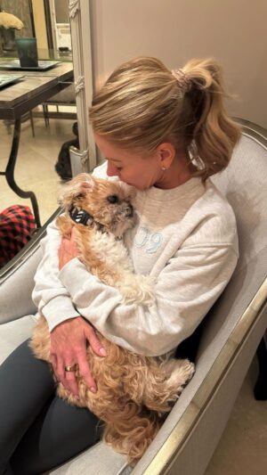 Kelly Ripa Instagram - I’ve been avoiding posting this because it somehow makes it real and I’m not quite ready to let go. It’s been extremely painful to lose our beloved Chewie. We ache for her every single day. We still look for her and call to her and frankly feel lost. We are so grateful for the almost 18 years we had with this special lady. She grew up with our kids and remained at our sides when each left the nest. She waited by the front door to welcome her siblings back home when they returned for visits. She was our stoic constant companion. We know she is running free now somewhere warm and sunny, unburdened by her failing body. We were the luckiest family to have loved and been loved by Chewie. Thank you to The North Shore Animal League for blessing us with our fabulous girl. Finally, thank you to everyone for the beautiful messages from all of you who knew or felt like you knew Chewie. Our hearts may be broken, but are filled with the memories of joy Chewie gave us.