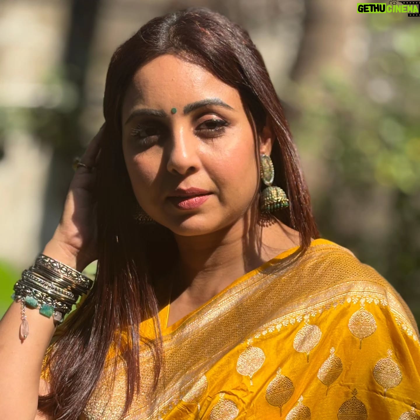 Khushboo Kamal - 11.1K Likes - Feeling Silky silky in my silk sari💛