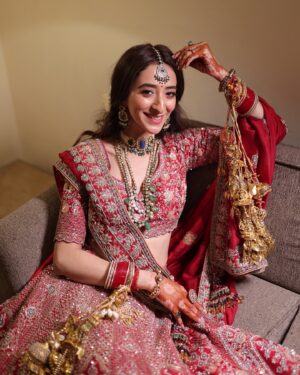 Kritika Avasthi Instagram - Choosing each other from 17.11.2024 till ♾️
@piyushk003 ♥️ #PiKaBoo 🥰
.
.
.
.
Lehenga @studybyjanak 
Sherwani @studybyjanak 
Jewellery @multanijewellersofficial 
Mua @arshhia_19 
Decor @weddings_houseofg 
📸 @theweddingmantraproductions 

#wedding #weddingday #weddingdress #red #bride #bridal #bridaljewellery #brides #bridetobe #winter #winterwedding #kritikkaavasthi #piyushkhatter #shaadi #wedmegood #weddingsutra #bridalsarees #bridallehenga #redlehenga #sherwani 

[ Kritikka Avasthi , Piyush khatter , Bridal , bride , groom , wedding , winter wedding , red lehenga , sherwani ]