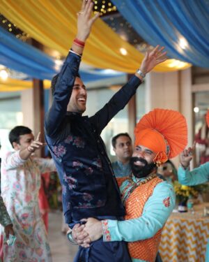 Kritika Avasthi Instagram - Day 3 : Let’s start Mehendi ceremony of #PiKaBoo 💙
Theme : Two states “Himachal meets Punjab” 
Partner for life @piyushk003 🥰
My outfit @labelsnigdhakapoor @snigdha.k.creator 
Piyush’s outfit @twamev.official 
📸 @theweddingmantraproductions 
Mua & Hair @keriansalon 
Decor by @celebration_houseofg 
#pikaboo #kritikkaavasthi #piyushkhatter 
#mehendi #shaadi #wedding #bride #groom #ethnic #ethnicwear #indian #winterwedding #weddingoutfit #bridaloutfit #weddingdecor