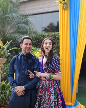 Kritika Avasthi Instagram - Day 3 : Let’s start Mehendi ceremony of #PiKaBoo 💙
Theme : Two states “Himachal meets Punjab” 
Partner for life @piyushk003 🥰
My outfit @labelsnigdhakapoor @snigdha.k.creator 
Piyush’s outfit @twamev.official 
📸 @theweddingmantraproductions 
Mua & Hair @keriansalon 
Decor by @celebration_houseofg 
#pikaboo #kritikkaavasthi #piyushkhatter 
#mehendi #shaadi #wedding #bride #groom #ethnic #ethnicwear #indian #winterwedding #weddingoutfit #bridaloutfit #weddingdecor