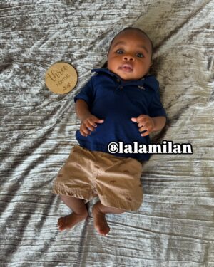 Lala Milan Instagram - Still taking in the fact that my son is officially 1🥹 Excuse me while I reminisce😩 Here’s some photos from when he was in the womb, first born, and every month there after up to now. Happy Birthday Baby Boy🎉🎂