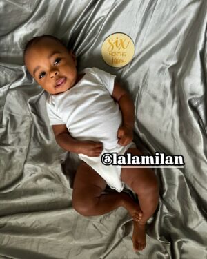 Lala Milan Instagram - Still taking in the fact that my son is officially 1🥹 Excuse me while I reminisce😩 Here’s some photos from when he was in the womb, first born, and every month there after up to now. Happy Birthday Baby Boy🎉🎂